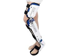 GUHPZA Knee Ankle Foot Orthosis Brace, Hip Knee Ankle Foot Orthosis Leg Fracture, Lower Limb Paralysis, Hip Walking Fixed with Walking Boots Brace, for Knee Joint Ankle Joint,White-Left