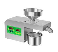 GUHPZA Oil Press Machine, Automatic Oil Pressure Cold Hot Press with Intelligent Control Panel, LCD Touch Screen, Food Grade Stainless Steel, Oil Extractor for Commercial Home Use