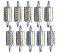 GUHPZA R7s Led Bulb 78mm 50W Equivalent,5W Dimmable Double Ended Base J78 Flood Lights R7S Bulb,3000K 4000K 6000K 360° Degree Beam Angle Ressed LED Light Bulbs ，Warm White 3000k
