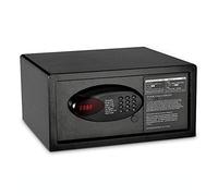 GUHPZA Safe Box Small Digital Steel Safe Box with Emergency Override Key for Home Office/Black/One Size ,Black-One Size