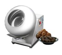 GUHPZA Sugar Coating Machine, Commercial Chocolate Coating Machine, Automatic Table Top Panning Coater for Coating Sugar Balls and Drying Chocolate,400mm