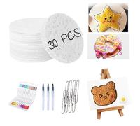 Guhupoy 30Pcs Painting Paper，Magic 3D Foam Texture Painting Kit for Kids-3D Foam Texture Painting Kit with Puffy Paint & Pens-Creative DIY Art Gift Magic Puffy Paint Craft Paper for Kids & Adult