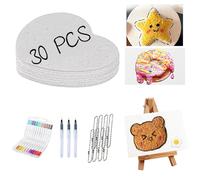 Guhupoy 64 Pcs Puffy Art Painting Paper，Magic 3D Foam Texture Painting Kit for Kids-3D Foam Texture Painting Kit with Puff Art & Pens-Creative DIY Art Gift Magic Puffy Paint Craft Paper for Kids