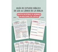 Guía de Estudio Bíblico de los 66 Libros de la Biblia: Tarjetas Recortables de Referencia con Reflexiones por Capítulo (The 66 Books of the Bible Study Overview Series)