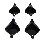 Guía de manguera para automóvil de 4 piezas, guía detallada de manguera para neumáticos que evita que la manguera de lavado a presión se atasque debajo de las ruedas, herramienta (negro)