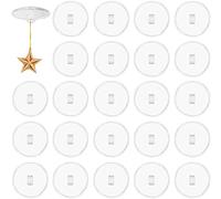 Guichangkai 30Pcs Self-Adhesive Hook Heavy Duty Wall Hooks Without Drilling Clear Stick Hooks for Kitchen Bathroom Wall Door Ceiling to Hang