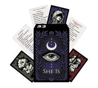 Guidance Tarot Deck, 52 Piece Card Set, Pocket Divination Game Tool, Insight Meaning Interpretation Feature, Fortune Love Work Accessory, Usage for Halloween Party Learning 2.24x3.43 Inches