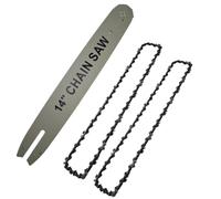 Guide Bar 14 Inch with Saw Chain 3/8 LP 50 Section Compatible with MS170 MS180 MS250(Saw Chain Guide Bar)