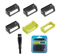 Guide Comb Attachments for Philips One Blade QP2724 QP2734 QP2824 QP2520/30 QP2620/30 with Storage Case, 4 Guide Guards Set 1/2/3/5mm for Hybrid Electric Trimmer Attachments