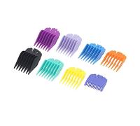 Guide Combs, Cutting Guide Combs 8pcs Round Comb Teeth Number Print Easy Install for Hairdressing
