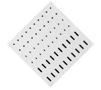 Guide Positioning Stickers for Fishing Rod Sections, Soft Adhesive Marker Sheet with Round Triangle Oval Cues, Setup Prep Rod Guide Locator Decals Section Indexing Stickers Tackle Prep Markers Insert