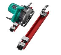 Guide Rail Circular Saw - Aluminium Alloy Adjustable Base Machine Cutting | Clamp Positioning Milling Electric Saw | Precision Woodworking Tool for Precise Cuts