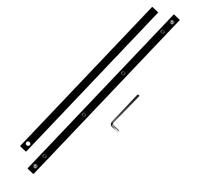 Guide Rail Connector for Track Saw Long Cuts - 2PCS Steel Joining Bar Kit with Screws Allen Key - Compatible with Festool Bosch DeWALT SP6000 P-45777 - Professional Workshop Accessories