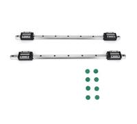 Guide Rail Linear HG15 with Slide Blocks, 2Pcs Rail 4Pcs Blocks, Strong Interchangeability, Durable Rigidity, Dust Prevention, Ideal for High - Speed Use (HG15-500MM)