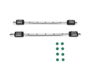 Guide Rail Linear HG15 with Slide Blocks, 2Pcs Rail 4Pcs Blocks, Strong Interchangeability, Durable Rigidity, Dust Prevention, Ideal for High - Speed Use (HG15-500MM)