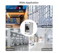 Guide Rail Type 3-Way Weatherproof Distribution Box with Transparent Cover for Waterproof Wiring, Electrical Junction Enclosure for Indoor