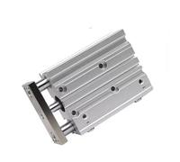 Guide Rod Plate Double Rod Cylinder Slide Bearing, Pneumatic Three-Axis Guide Cylinder with Slide Bearing Multiple Sizes(35MM*80MM)