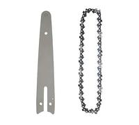 Guide Saw Chain and Guide Bar for Cutting Plywood Carving Laminated Flooring 8Inch, Silvery, 8 inch