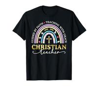 Guided by Faith Jesus Bible Sunday School Christian Teacher T-Shirt