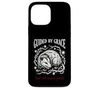 Guided By Grace But Still Kind Of Feral Funny Opossum Meme Case for iPhone 13 Pro Max