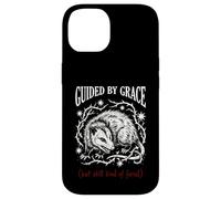 Guided By Grace But Still Kind Of Feral Funny Opossum Meme Case for iPhone 14