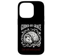Guided By Grace But Still Kind Of Feral Funny Opossum Meme Case for iPhone 14 Pro
