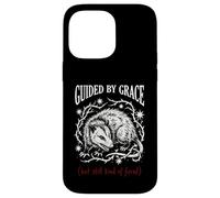 Guided By Grace But Still Kind Of Feral Funny Opossum Meme Case for iPhone 14 Pro Max