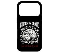 Guided By Grace But Still Kind Of Feral Funny Opossum Meme Case for iPhone 17 Pro