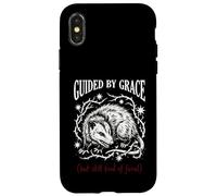 Guided By Grace But Still Kind Of Feral Funny Opossum Meme Case for iPhone X/XS