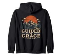 Guided By Grace Psalm 32 8 Christian Hiking Zip Hoodie
