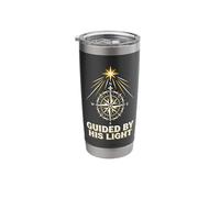Guided By His Light Christian Faith Stainless Steel Insulated Tumbler