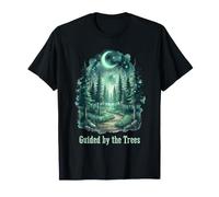 Guided by the Trees Woodland Hiking Forest Nature Art T-Shirt