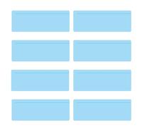 Guided Coloured Overlays Reading Strips, 8pcs Overlays Dyslexia Aids Reading Rulers, for Dyslexia, Reduce Visual Stress for Classroom, Blue