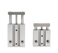 Guided Cylinder TCM Series 6/10mm Bore Three Axes Three Rods 5/10/15/20/25mm Stroke with Magnet Pneumatic Cylinders(TCM10x10-S)