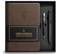 Guided Journal & Brass Pen Set for Men | 13-Week Mindfulness & Self-Mastery