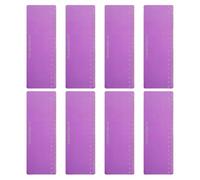 Guided Reading Strips, 8pcs Highlight Colored Overlay Bookmark Reading Tracking Ruler Teacher Teaching Supplies for Classroom(Purple)