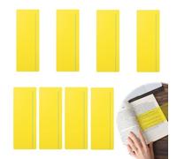 Guided Reading Strips, Dyslexia Overlays 8pcs Reading Ruler Tools for Kids, Coloured Overlays for Dyslexia, Bookmarks Reduce Visual Stress Teacher Teaching Supplies for Classroom, Yellow