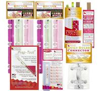 Guidelines4Quilting Super Easy FSQ Set For 24-in And 12-in Quilt Rulers - Make Accurate 9 and 16-Patch, Flying Geese, Diamond-In-A-Square Quilt Blocks Any Size. No Math or Pricey Dies. No Fabric Waste