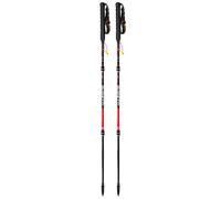 Guidetti - Foldable Trail running poles - Silver Aéro in Aluminium - Size 125 cm - Red Red 125 cm