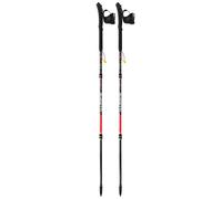 Guidetti - Folding trail running poles - Silver Néo in Aluminium - Size 115 cm - Red Red 115 cm