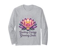 Guiding Energy Growing Souls Spiritual Lotus Reiki Healer Long Sleeve T-Shirt