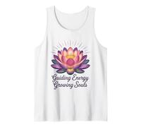Guiding Energy Growing Souls Spiritual Lotus Reiki Healer Tank Top