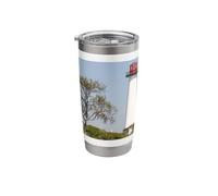 Guiding Lights: Long Beach Lighthouse Serenity Stainless Steel Insulated Tumbler