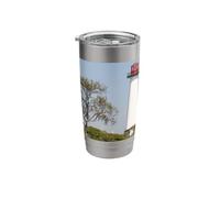 Guiding Lights: Long Beach Lighthouse Serenity Stainless Steel Insulated Tumbler