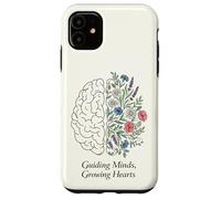 Guiding Minds Growing Hearts Floral Brain Mental Health Case for iPhone 11