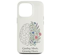 Guiding Minds Growing Hearts Floral Brain Mental Health Case for iPhone 13 Pro