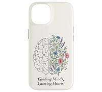 Guiding Minds Growing Hearts Floral Brain Mental Health Case for iPhone 14