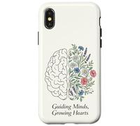 Guiding Minds Growing Hearts Floral Brain Mental Health Case for iPhone X/XS