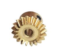 GuidNaurys 0.4 Module 15 Teeth Copper Straight Bevel Gear 2mm Bore 0.4M 10T 1:1 Transmission 90 Degree Mitre Conical Bevel Gear meshing angle