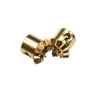 GuidNaurys 1:1 0.5M 12T Copper Bevel Gear Set 2mm 3mm Inner Hole 90 Degree Transmission 0.5 Module 12 Teeth Bevel Pinion meshing angle(2mm bore)